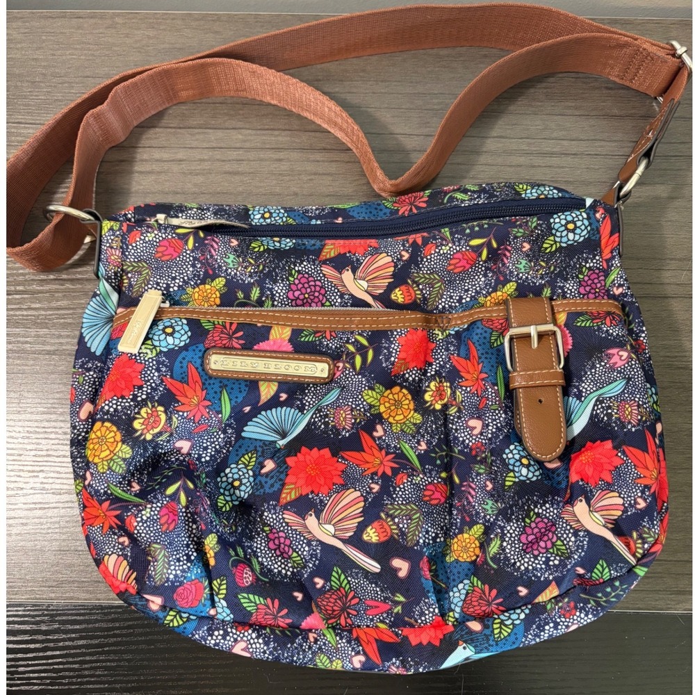 Lily Bloom Boho Bird and Floral Crossbody Purse